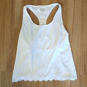 Lilly Pulitzer White Backless Sleeveless Tank Top